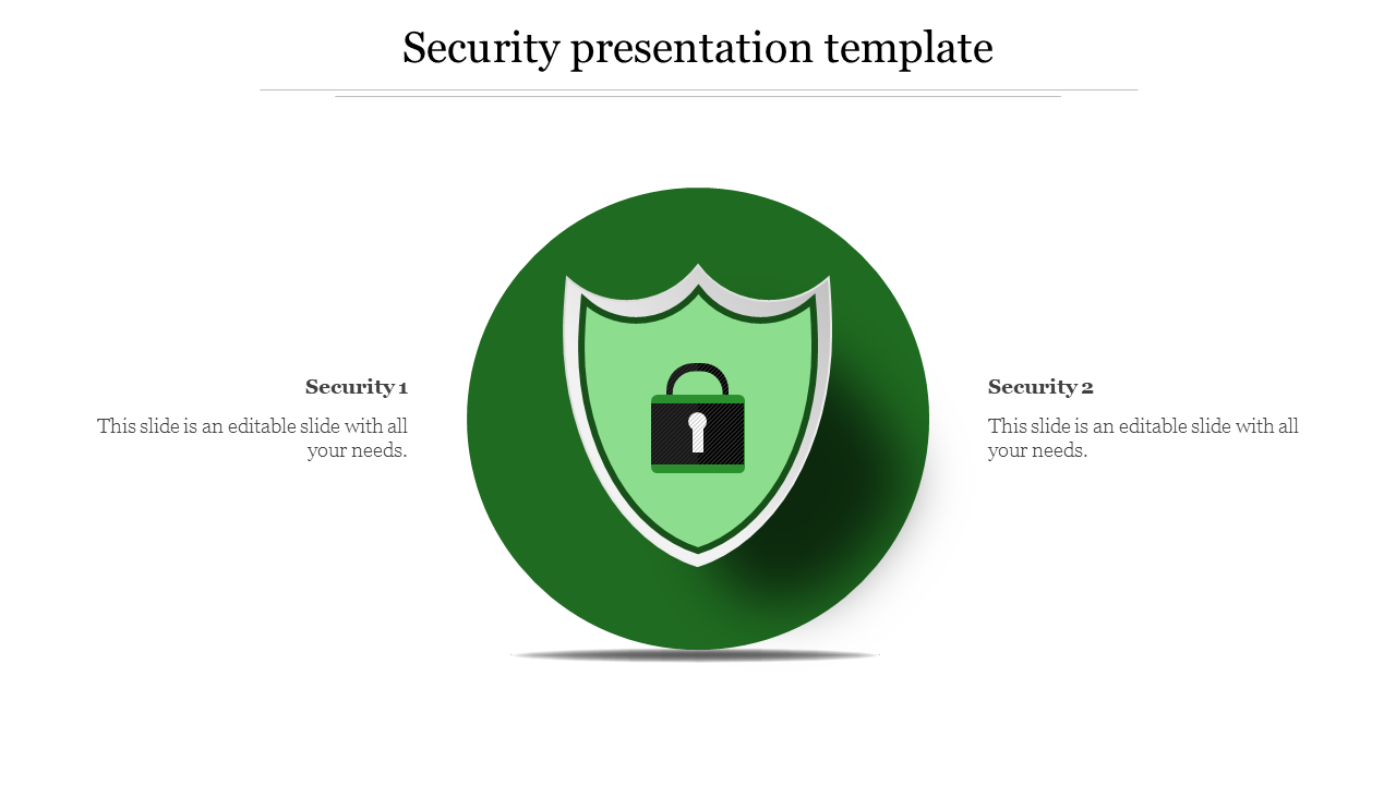 security presentation template-Green